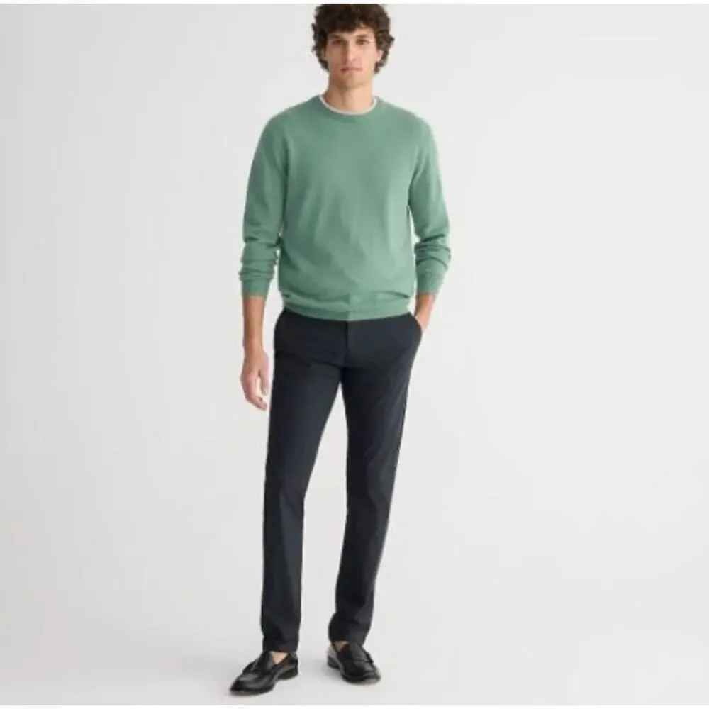 J. Crew Men's 484 Slim-Fit Tech Tapered Leg Pant AW005 Black Size 32/32 NWT